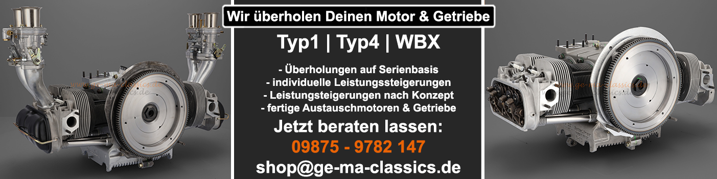 Motor & Getriebe VW Typ1 und Typ4