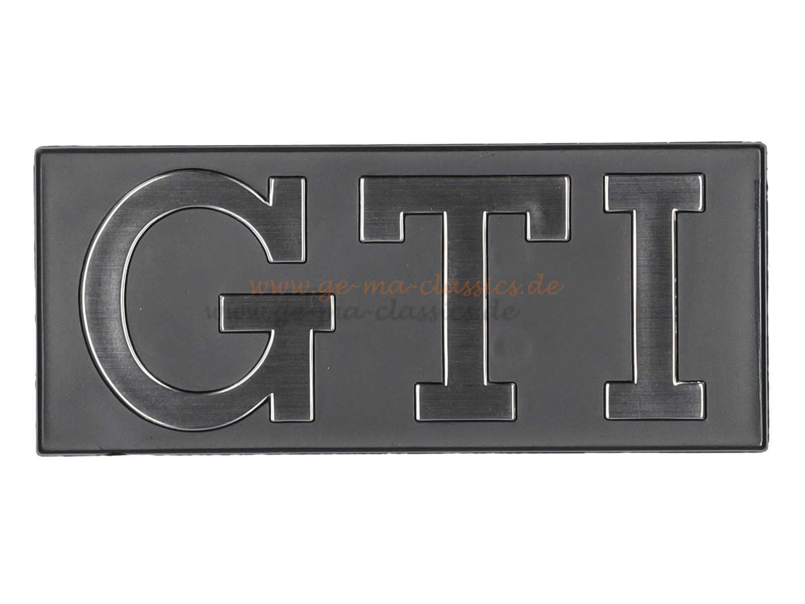 "GTI" Schriftzug Emblem Kühlergrill VW Golf 1 GTI Original VW NOS