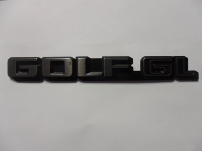 VW Golf 2 Original Schriftzug Golf GL  schwarz/chrom NEU...