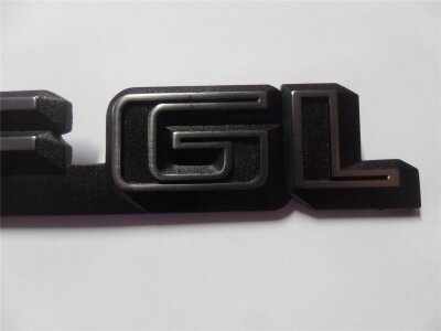 VW Golf 2 Original Schriftzug Golf GL  schwarz/chrom NEU 191853687B