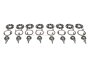 Clips Gummifussmatten VW Käfer bis 55 Original