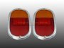 Rücklichtglas mit Chromrand Paar  für VW Bus T1 T2a 