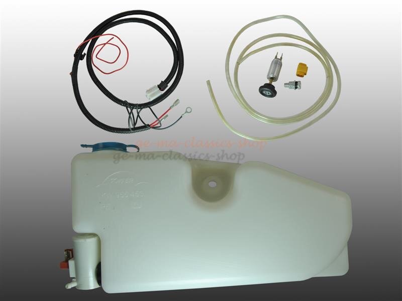 Wischwasserbehälter elektrisch Umrüstsatz komplett 12V für VW Käfer 68-