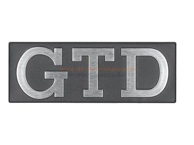 &quot;GTD&quot; Schriftzug Emblem K&uuml;hlergrill VW...