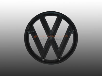 &quot; VW &quot; Emblem schwarz vorne f&uuml;r VW Bus T3...