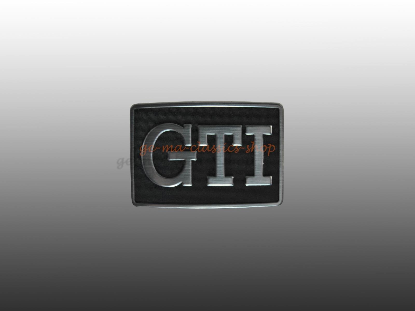 "GTI" Schriftzug seitlich Golf 2 NOS