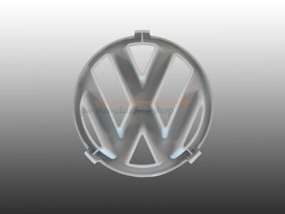 &quot;VW&quot; Emblem Zeichen 125mm Chrom vorne VW Bus T3...