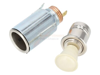 Zigarettenanzünder 6V/12V für VW Käfer u Co 58-67 Elfenbein