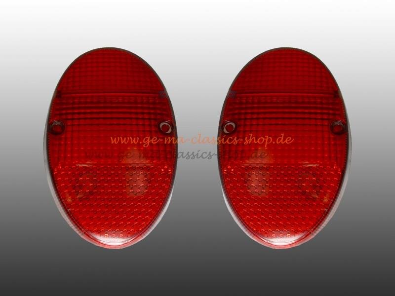 Rücklichtglas Paar Rot Käfer 61-67 Sparkäfer 68-73