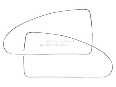 Chrom Zierrahmen PAAR Seitenscheibe f&uuml;r VW...