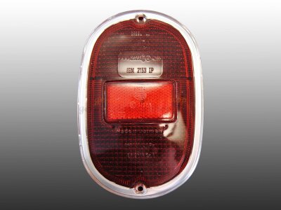 R&uuml;cklichtglas rot- rot- rot f&uuml;r VW Bus T1 T2a...