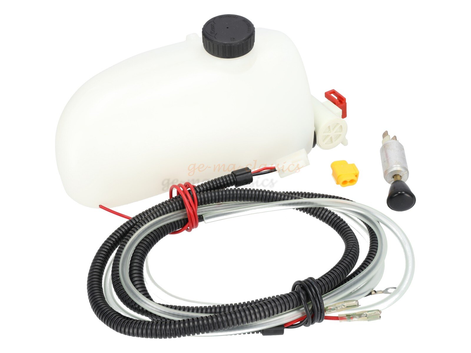 Wischwasserbehälter elektrisch Umrüstsatz 12V für VW Käfer bis 66