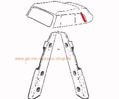Reparaturst&uuml;ck Verdeckgestell K&auml;fer-Cabrio...