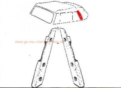 Reparaturstück Verdeckgestell Käfer-Cabrio...