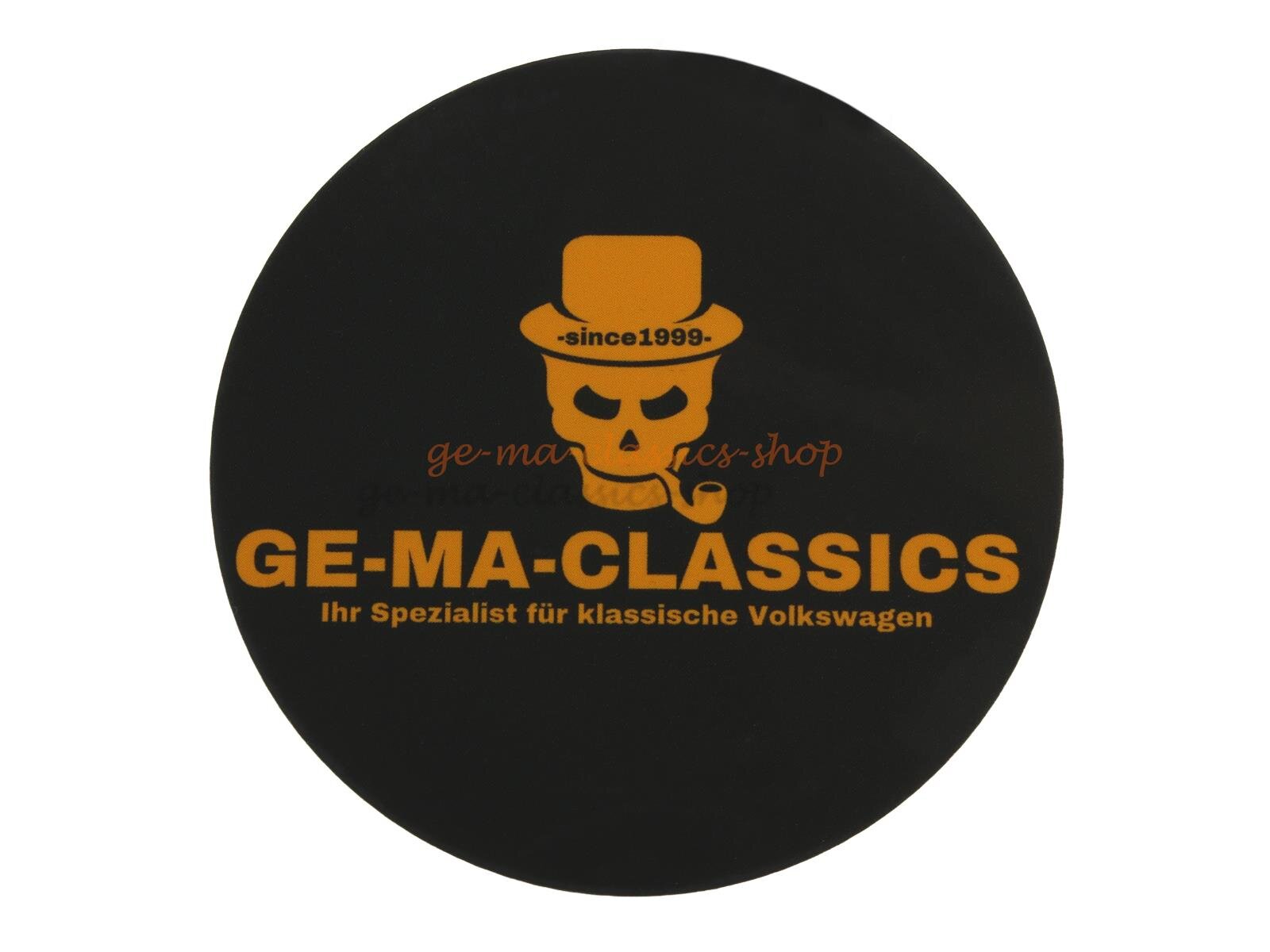 Ge.-Ma.-Classics Aufkleber Sticker rund mit Totenkopf