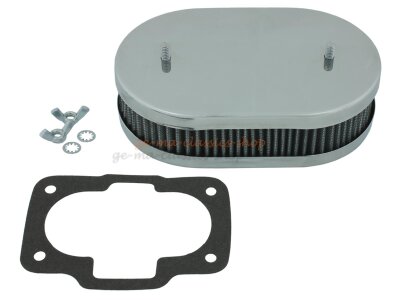 Luftfilter für Weber DCNF Vergaser Oval 45mm hoch