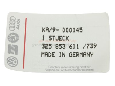 VW Emblem Zeichen chrom für VW Scirocco 2 & Santana vorne Original NOS