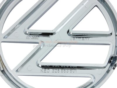 VW Emblem Zeichen chrom für VW Scirocco 2 & Santana vorne Original NOS