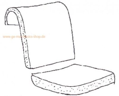 Schaumstoff-Sitzpolster Käfer m Cabrio 65-72