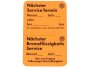 Service Aufkleber orange Orignal Volkswagen Sticker