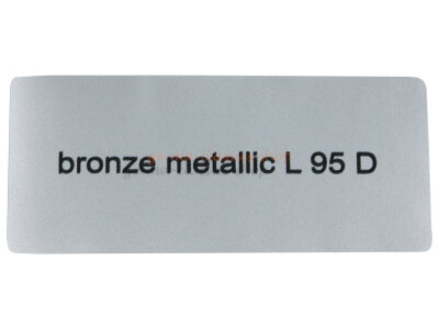Aufkleber "bronze metallic L 95 D" Farbcode...