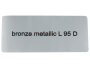 Aufkleber "bronze metallic L 95 D" Farbcode Sticker