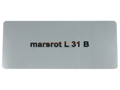 Aufkleber "marsrot L 31 B" Farbcode Sticker