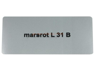 Aufkleber &quot;marsrot L 31 B&quot; Farbcode Sticker