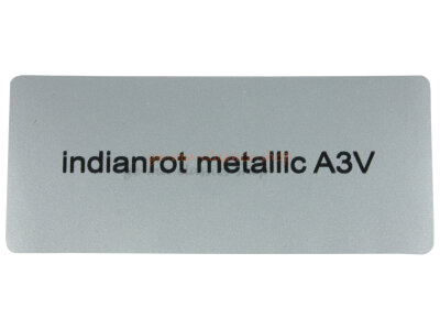 Aufkleber "indianrot metallic A3V" Farbcode...