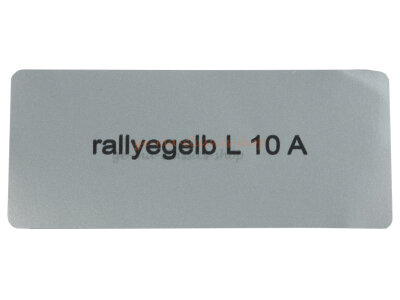 Aufkleber "rallyegelb L 10 A" Farbcode Sticker