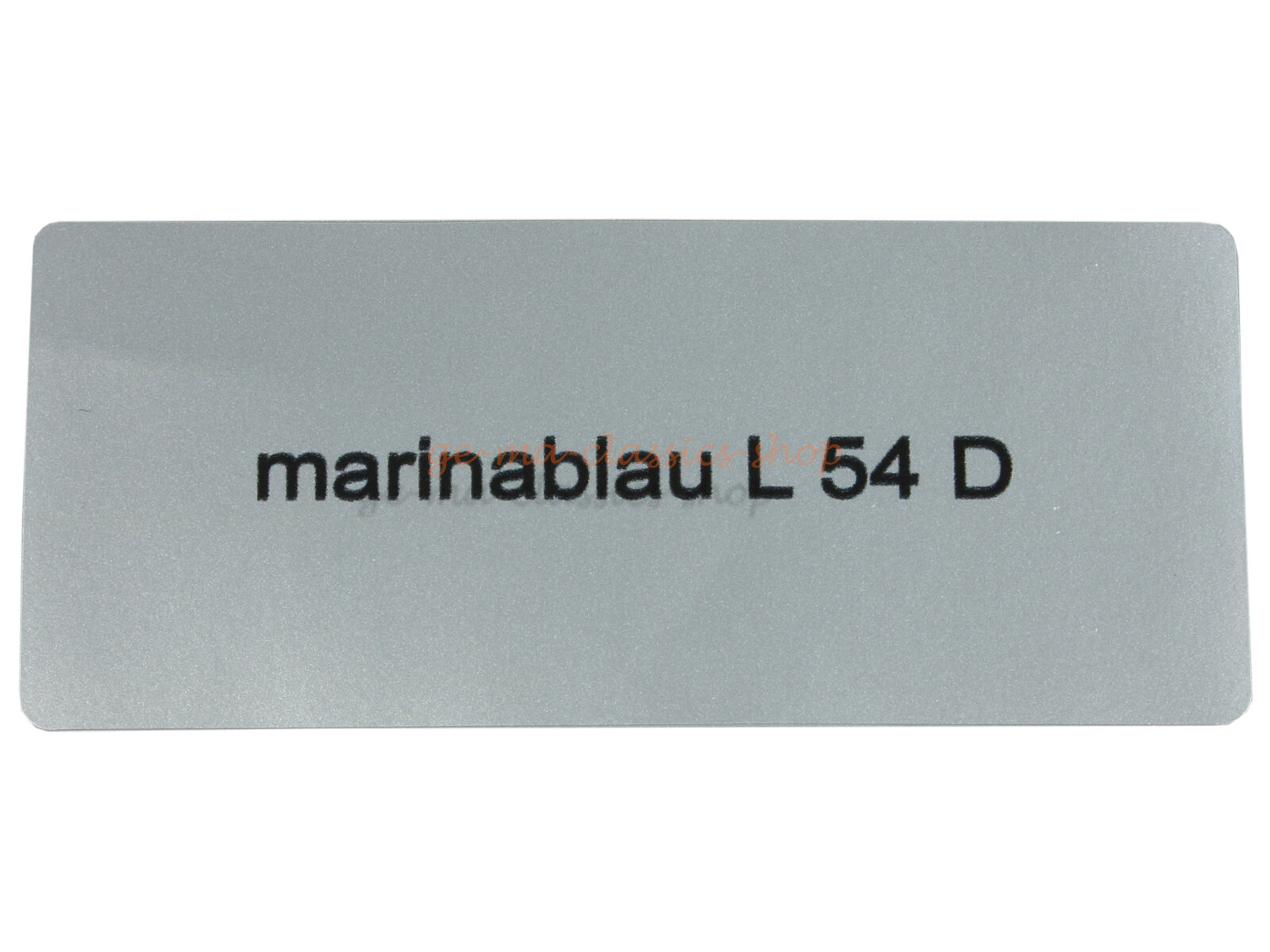 Aufkleber "marinablau L 54 D" Farbcode Sticker