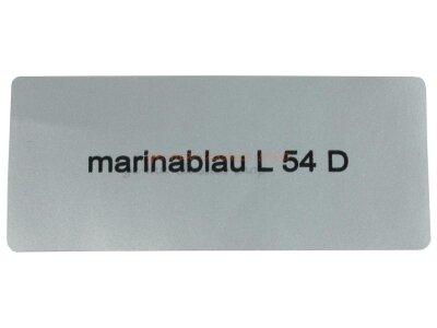 Aufkleber &quot;marinablau L 54 D&quot; Farbcode Sticker