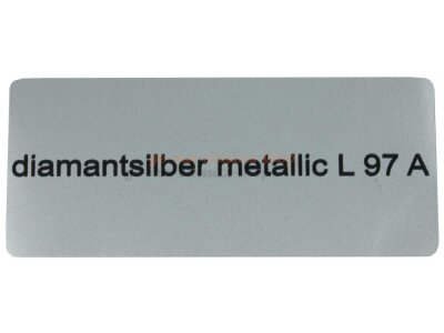 Aufkleber "diamantsilber metallic L 97 A"...