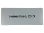 Aufkleber "clementine L 20 D" Farbcode Sticker