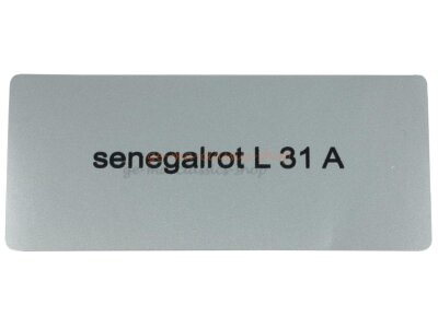 Aufkleber "senegalrot L 31 A" Farbcode Sticker