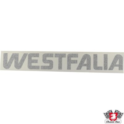 Westfalia Aufkleber schwarz f&uuml;r Pop-Up Dach 27x3,9cm...