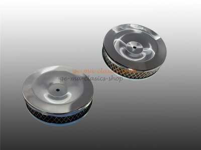 Chrom Luftfilter f&uuml;r VW Typ3 1600 Tuning Paar