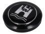 Hupenknopf Wolfsburg Emblem Schwarz-Silber BJ 60-71