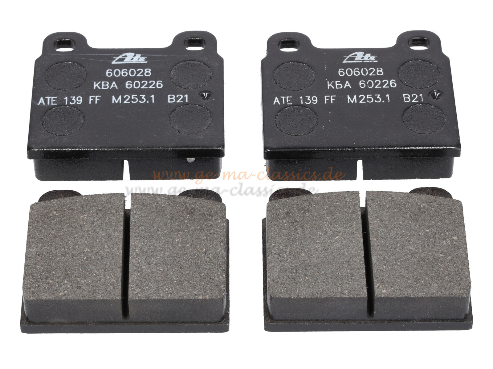 Bremsklotzsatz, vorne, 19,0 mm für VW Bus T2 T3