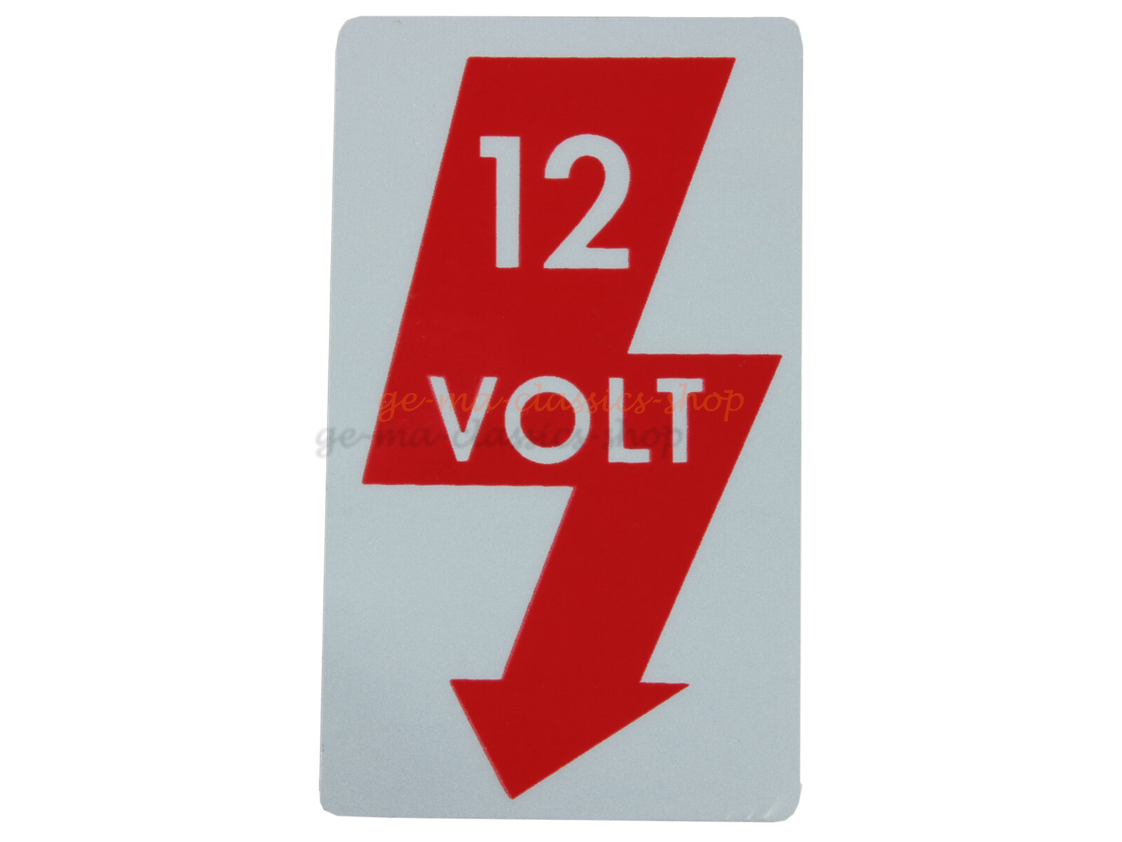 Aufkleber 12 Volt