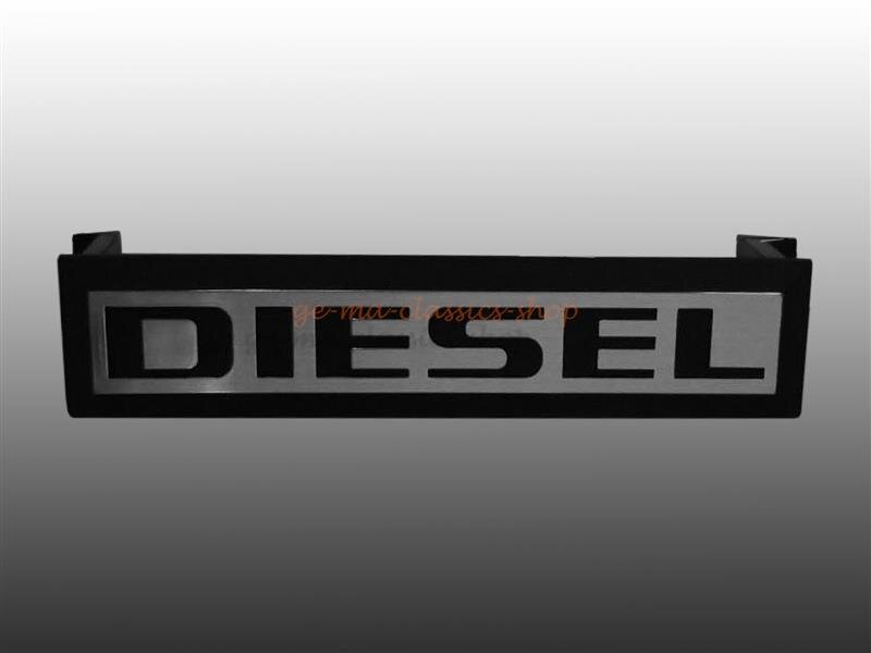 "DIESEL" Schriftzug Emblem vorne im Kühlergrill für VW Golf 2 & Jetta 2