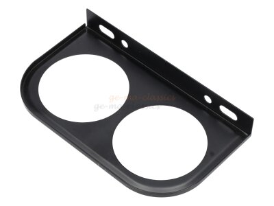 Instrumentenhalter schwarz 2-Loch Ø 52mm für Zusatzinstrumente