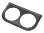 Instrumentenhalter schwarz 2-Loch Ø 52mm für Zusatzinstrumente
