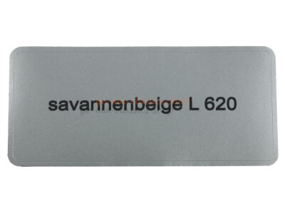 Aufkleber "savannenbeige L 620" Farbcode Sticker