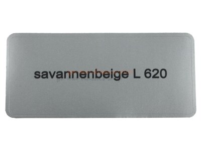 Aufkleber &quot;savannenbeige L 620&quot; Farbcode Sticker