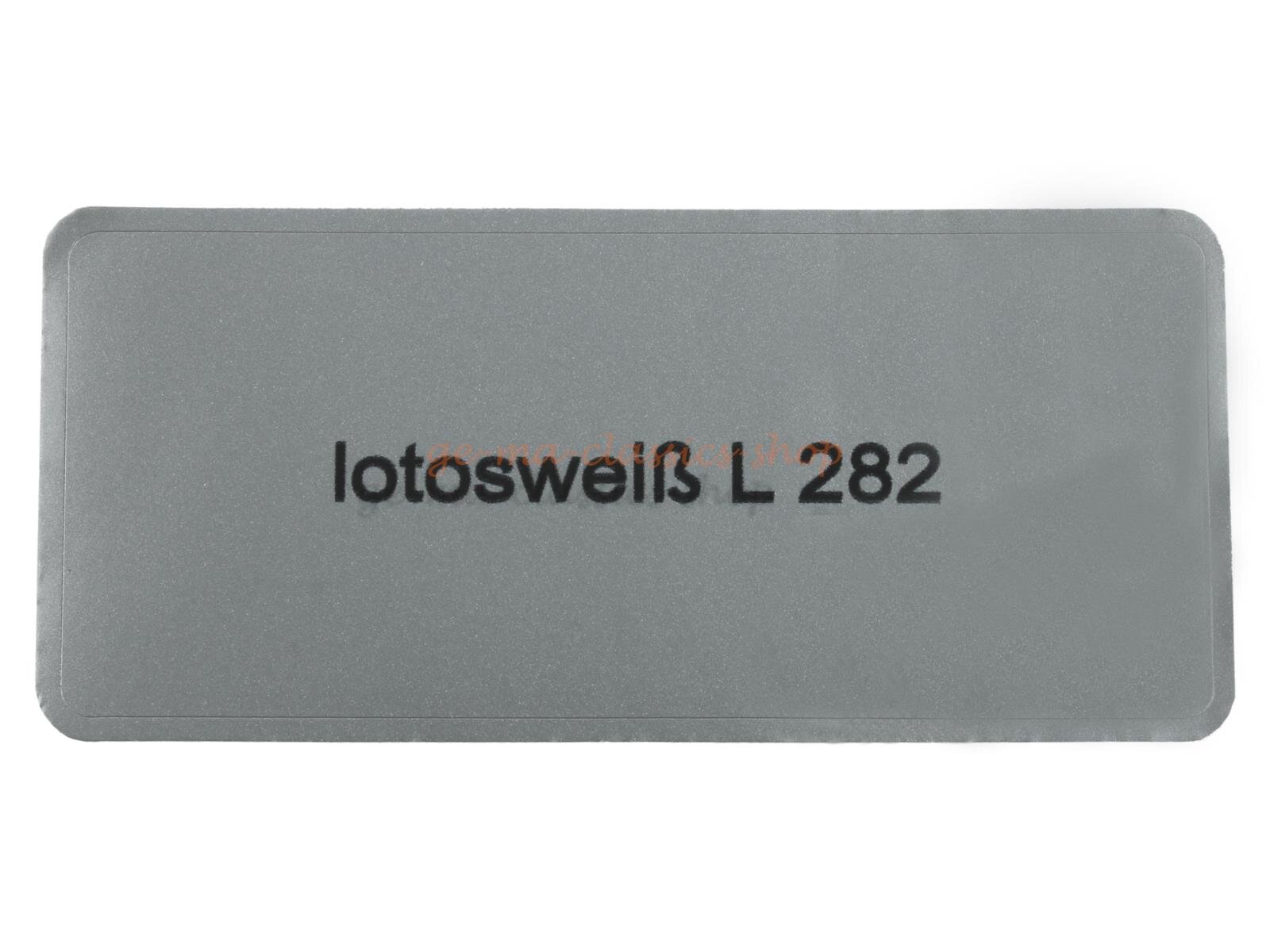 Aufkleber "lotosweiß L 282"