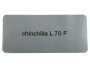 Aufkleber "chinchilla L 70 F" Farbcode Sticker