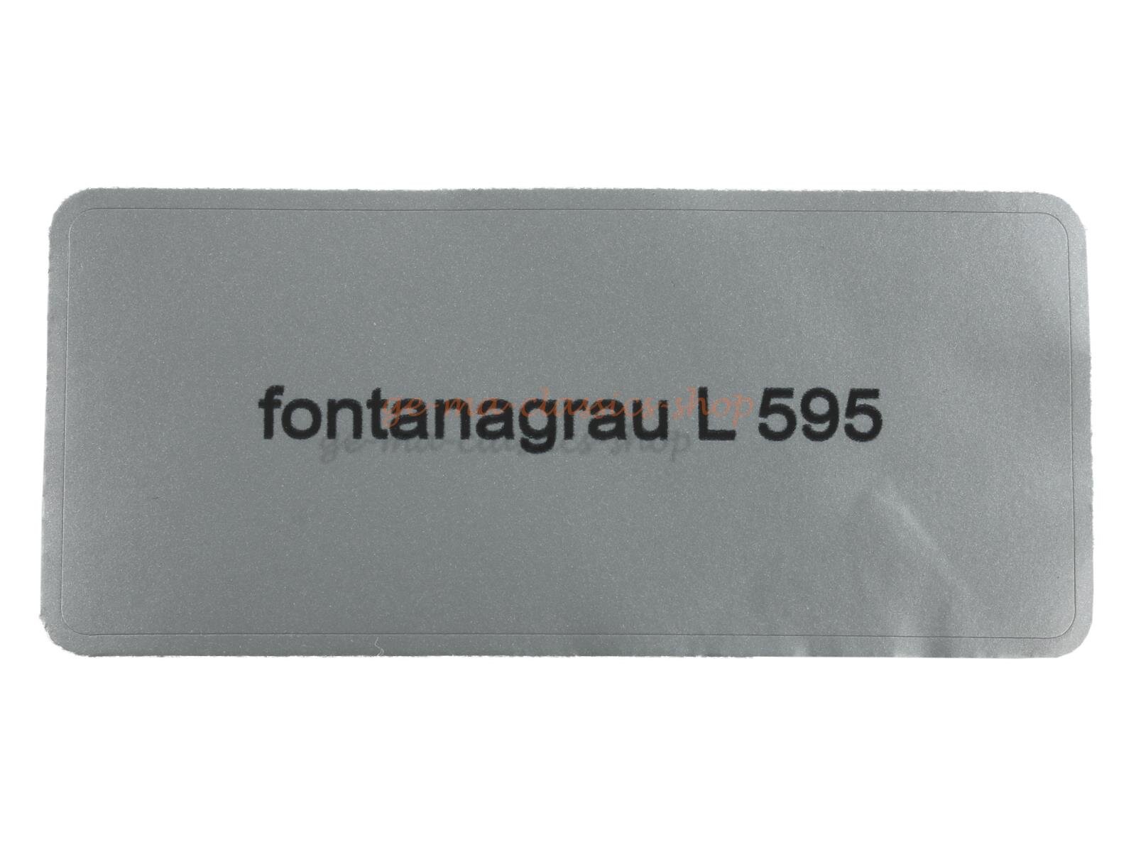 Aufkleber "fontanagrau L 595" Farbcode Sticker