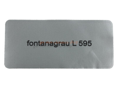 Aufkleber "fontanagrau L 595" Farbcode Sticker
