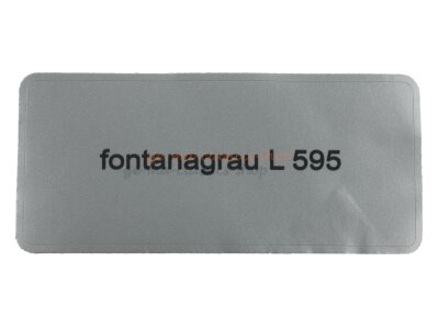 Aufkleber "fontanagrau L 595" Farbcode Sticker